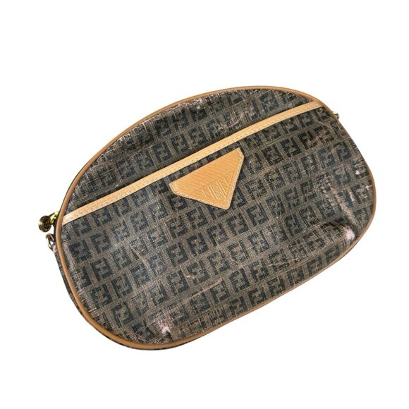 Vintage FENDI FF Logo Monogram Leather Mini Bag [MISSING STRAP]‎ - Picture 2 of 12